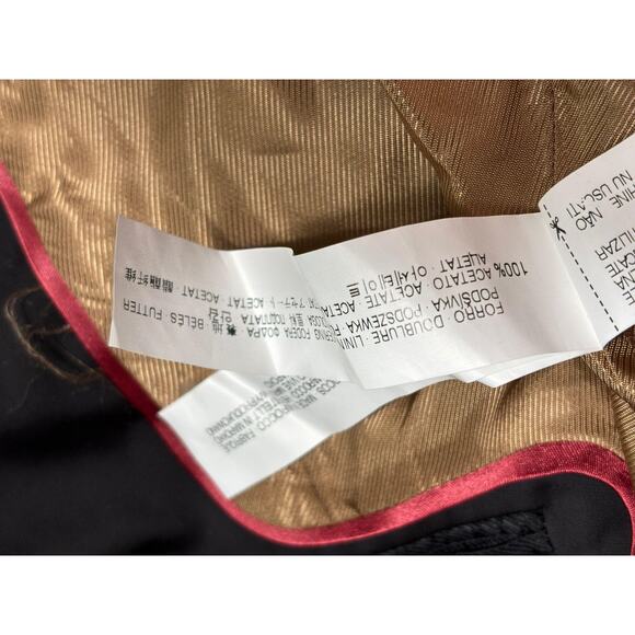 Zara Collection Blazer Womens Small Gold Metallic Tailored Jacket Evening - Picture 6 of 9